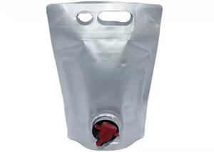 China Aluminum Foil Stand Up Pouch With Spout 1l 2l 3l 5l Olive Oil Coffee Wine Beverage wholesale
