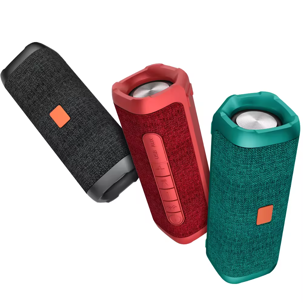 Wireless Clock Speaker With Screen Display Colorful Light And Sound In Plastic Cabinet