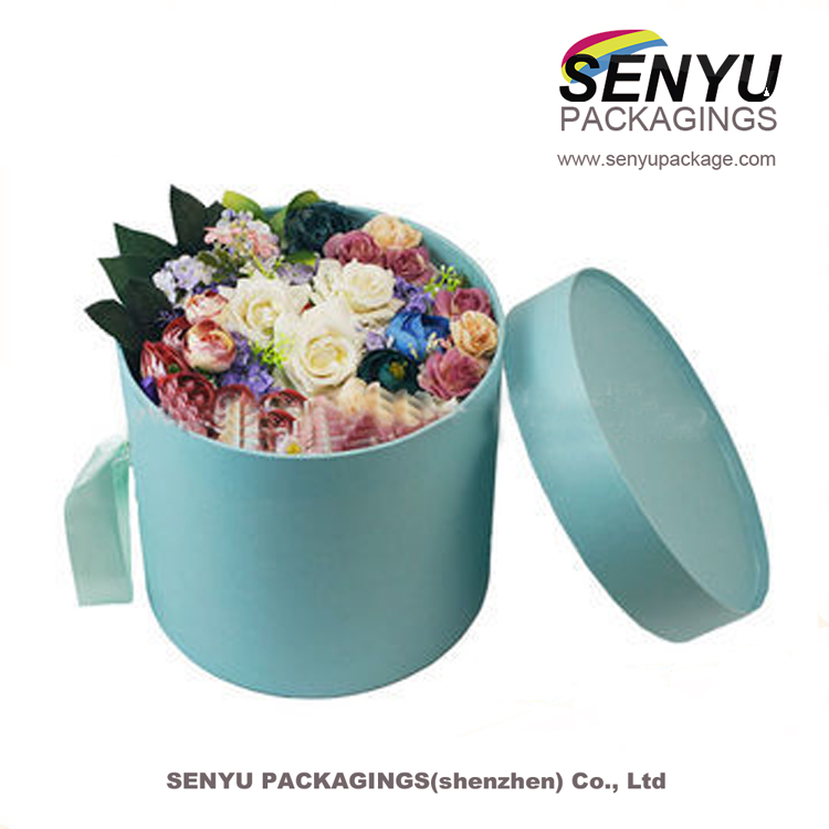 Gift Flower Paper Tube Packaging Round Cardboard Luxury With Custom Logo