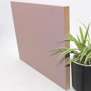 China Matte Pink 3H Medium Density Fiberboard Panels For Interior Furniture wholesale