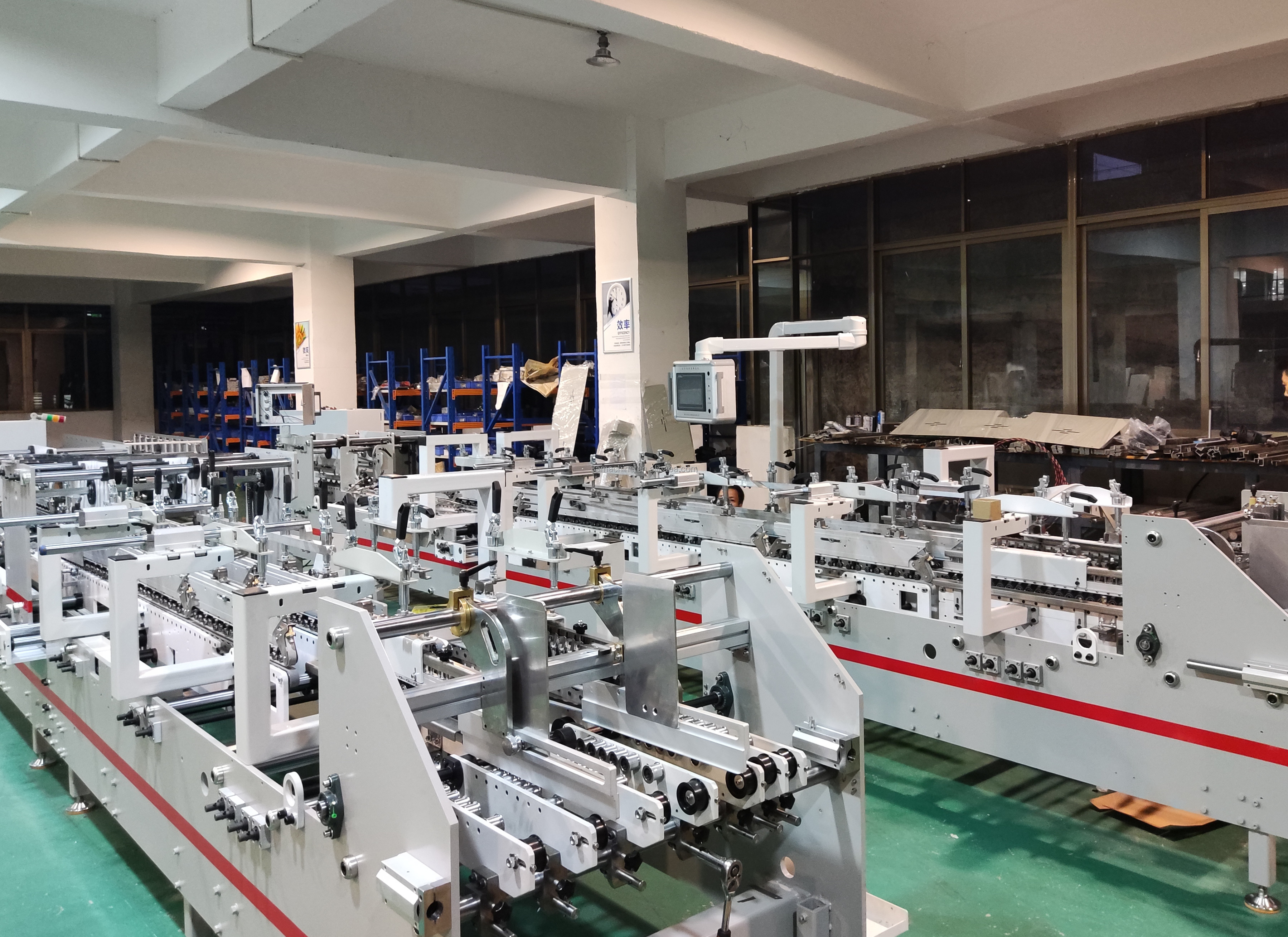 Box Folding and Gluing Machine with 380V Voltage Box Unfolded Size width 120mm-500mm