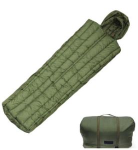 China Grid Modular March Down Army Intermediate Green Camo Sleeping Bag wholesale