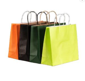 China 5.25x3x8.5inches Gift Kraft Paper Bag on sale