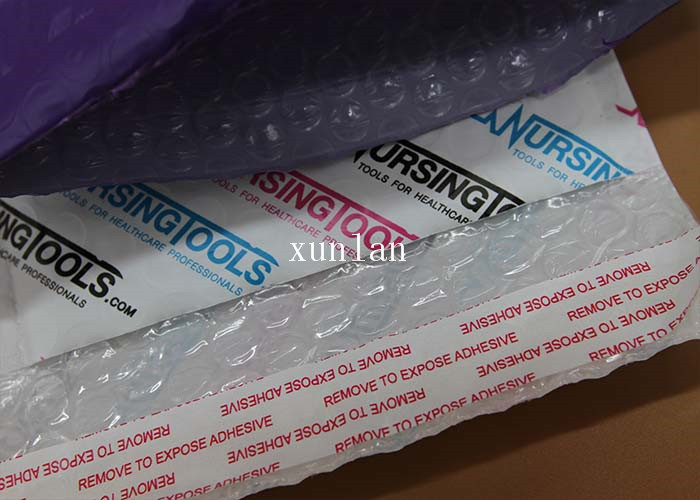 Co - Extruded Multi Color Film Poly Bubble Mailers , Custom Poly Mailer Bags
