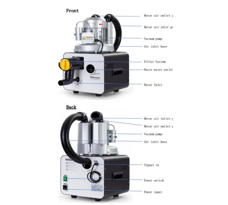 Dental Chairs Saliva Ejector Vacuum Pump Machine Dental Suction Unit Medical Instrument Dental