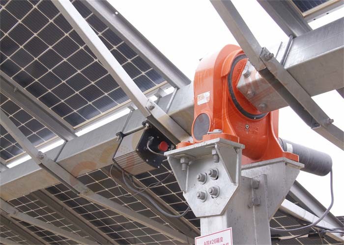 24VDC Motor Horizontal Single Axis Tracker 2MW Solar Power Tracking System