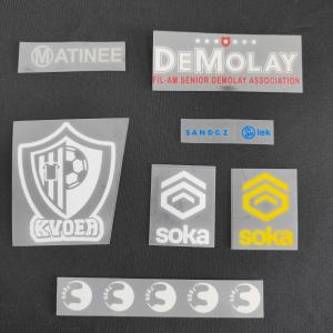 Matte Silicone Heat Transfer Logo Flat Screen Printing Logo Customized