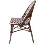 Rustproof Powder Coated Aluminium High Back Wicker Dining Chairs