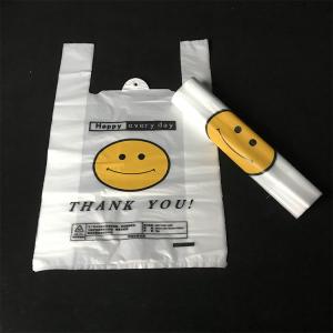 China Compostable Pla T Shirt Vest Plastic Shopping Bag Biodegradable wholesale