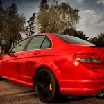 Scratch Resistant Red Mirror Chrome Car Vinyl Wrap Bubble Free SGS