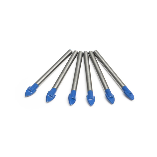 6mm Round Shank Tungsten Carbide Drill Glass Tile Drill Bits For Cutting Glass