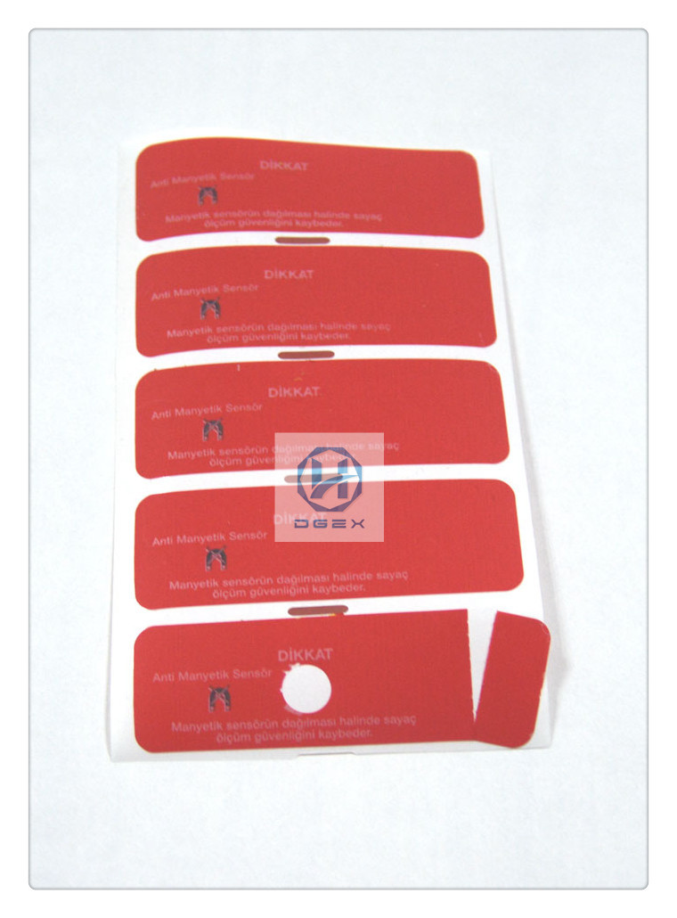 Tamper Evident Magnetic Security Labels Total Transfer Printing Material