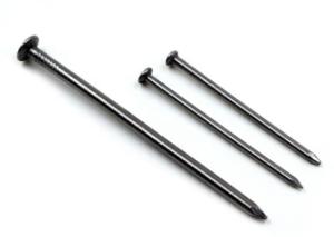 China Sunwell 10G*3&quot; Polish Common Iron Wire Nail Flat / Checkered Head wholesale