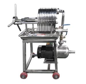 China laboratory plate and frame filter press dewatering SS304 316 Water Treatment Separation wholesale