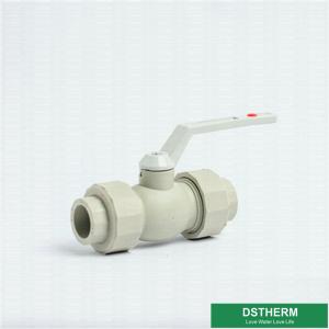China Ppr Plastic Double Union Ball Valve Water Control Valve wholesale