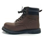 Brown Genuine Leather Martin Boots Mid Top Goodyear Welt Boots Casual