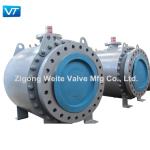 Trunnion 300LB Ball Valve Bare Stem LF2 With Two Valve Seats