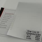 Energy Efficiency Building Window Film Silver Water Retardant Weather Resistance