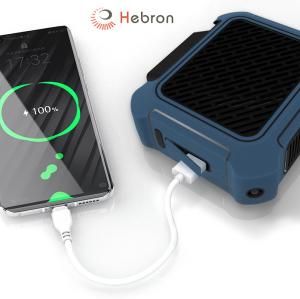 China 6000mAh Rechargeable Hanging Waist Fan Portable Mini Multifunctional Cooling Night Light wholesale