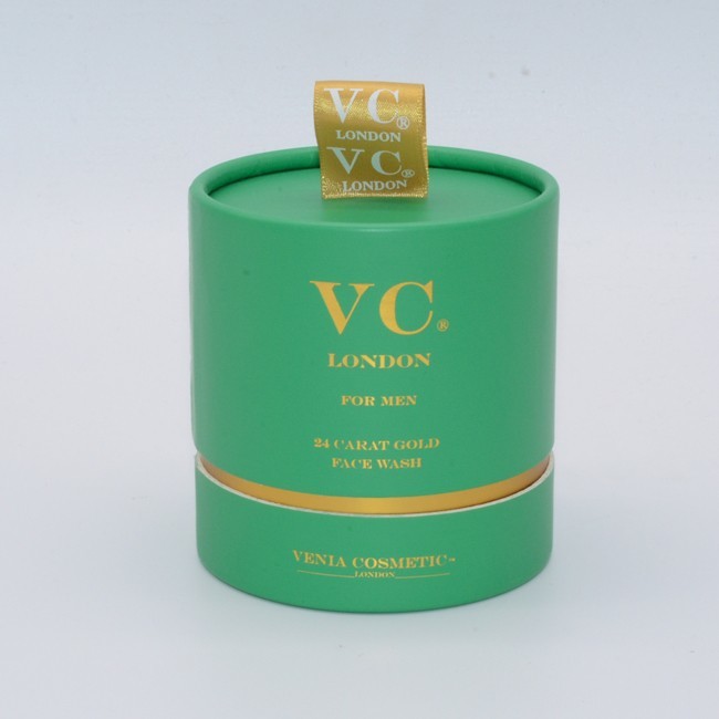 Spot UV Cylinder Cardboard Packaging Gift Box With Ribbon ISO 9001 SGS