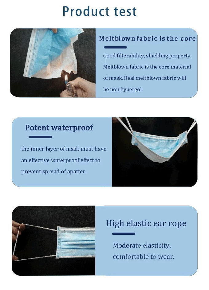 3 Layer Personal Care FDA Face Mask Surgical Disposable