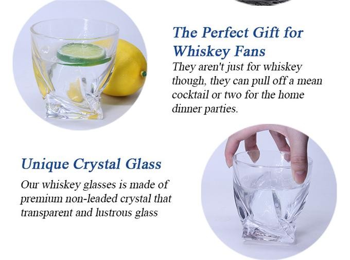 Gold Rimmed clear Old Fashioned Glass Whiskey Cup Single Wall Lead Free