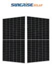 Black 35mm 390W 49.3V 144PCS Half Cell Solar Panel