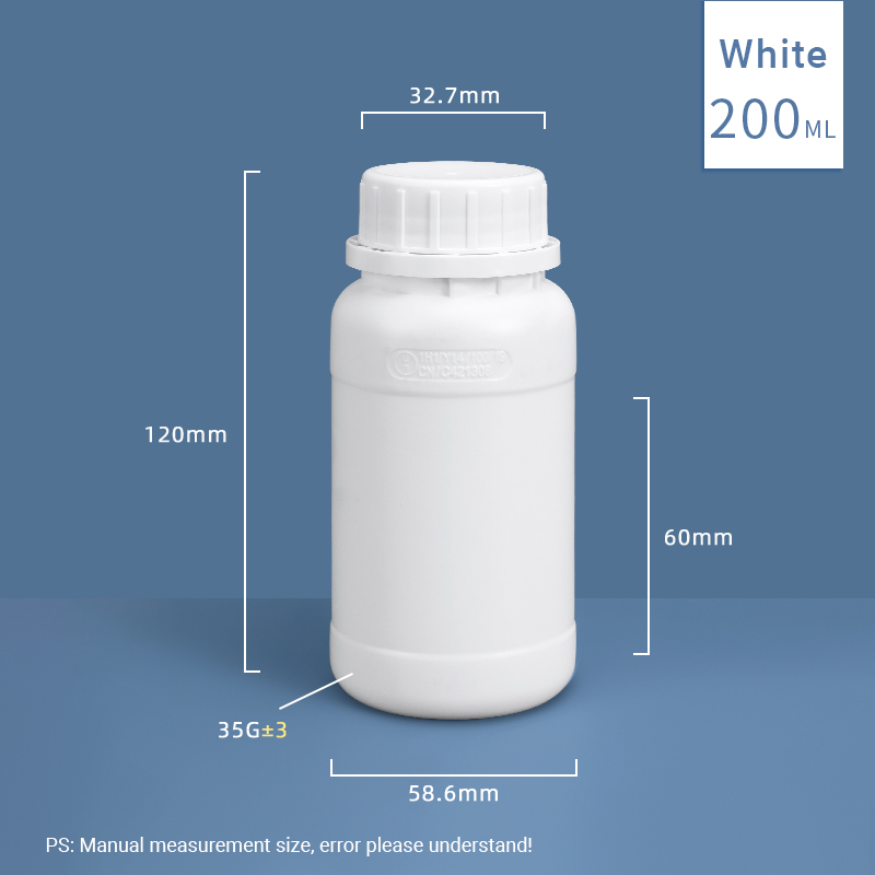 HDPE 500ml Thick Fluorinated Bottle for Chemical Reagent and Organic Solvent Packaging