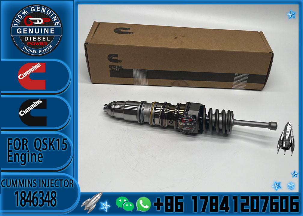 Genuine And New Diesel Fuel Injector 1846348 5634701 4030346 for Cummins QSX15 Diesel Engine