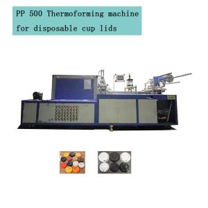 China Used Automatic Plastic Cup Thermoforming Machine Disposable Pet PS Cup Cover Machine wholesale