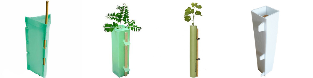 Coroplast Plastic Tree Trunk Covers Corrugated Plastic Tree Guard Protection