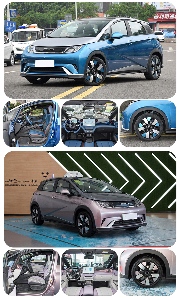 Byd Dolphin 405km Free Version The Best Sedan Car Blue Vehicle Handle Single Window Skylight Type Size mm 4995*1910*1495