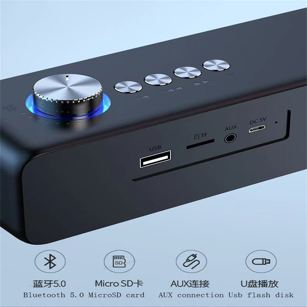 AUX Input V5.0 Samsung TV Wireless Soundbar Speaker 10M Bluetooth Distance