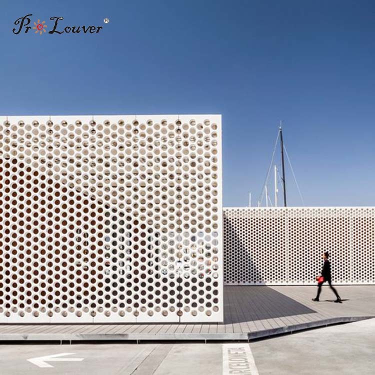 Customized Design Low Price Aluminum Perforated Panel For Facade