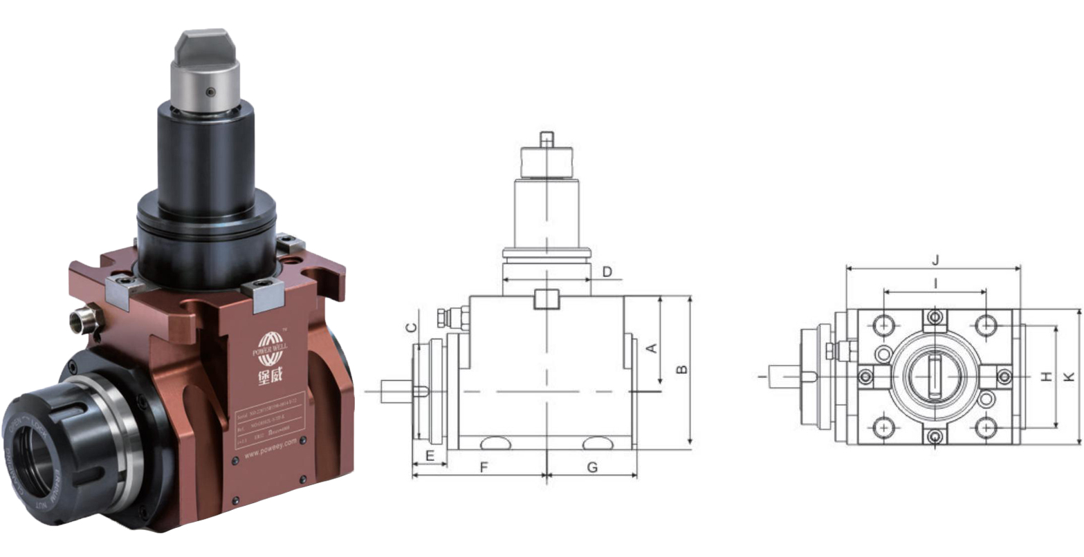 CNC Bmt Live Tooling BMT45/BMT55/BMT65 For Universal Terret Lathe