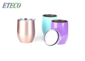 China BPA Free Stainless Steel Wine Glasses With Lid Environmentally Friendly wholesale