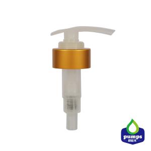 China Matte Gold Lotion Dispenser Pump 33/410 Aluminum Lotion Pump wholesale