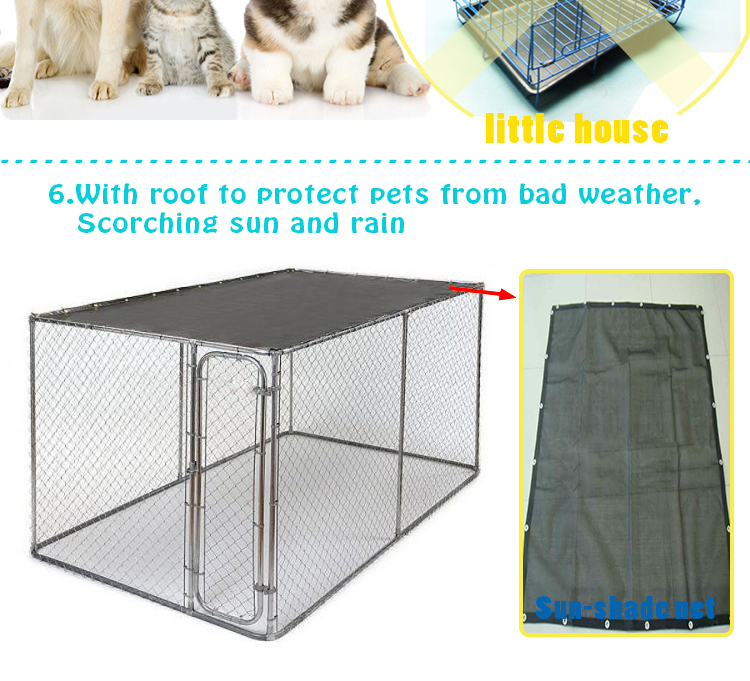 Custom logo high quality Large outdoor galvanized cheap chain link dog kennel