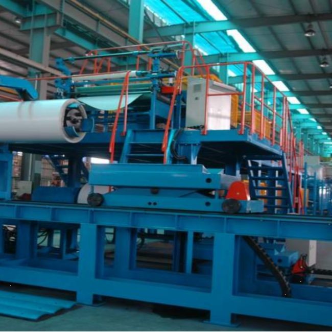 Steel Continuous PU Sandwich Panel Production Line PU Foam Wall And Roof Roll Forming Machine