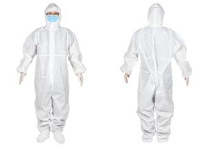 China Full Body Isolation Personal Hooded Waterproof Disposable Coveralls wholesale