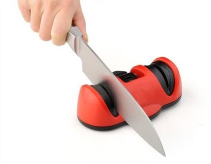 Tear Resistance Plastic Vegetable Cutter Kitchen Knife Sharpener With Suction