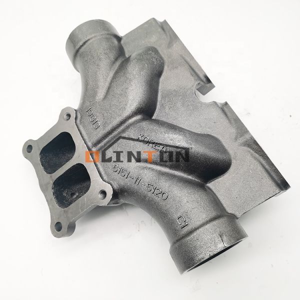 SAA6D125E-3 Excavator Engine Parts Manifold Exhaust for PC400-7 Excavator 6151-11-5120