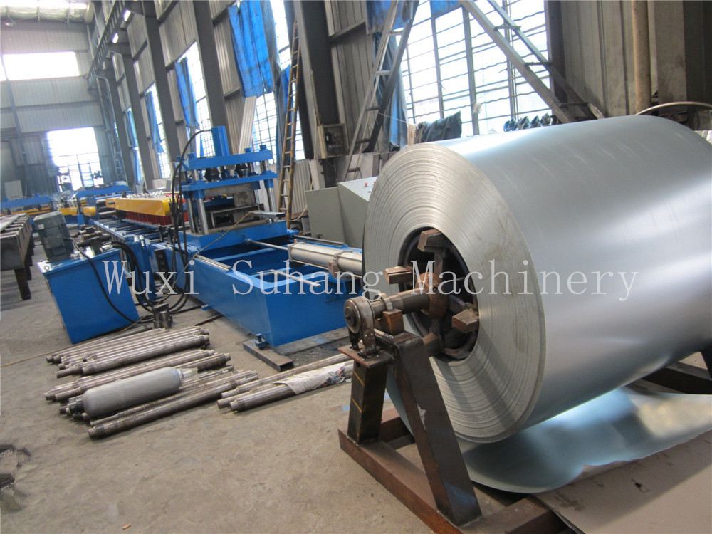 Customized galvanized cold steel Zed Z purling roll forming machine 18 roller stations