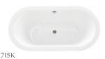 Luxury Freestanding Soaking Bathtubs Solid Surface 2 Years Warranty