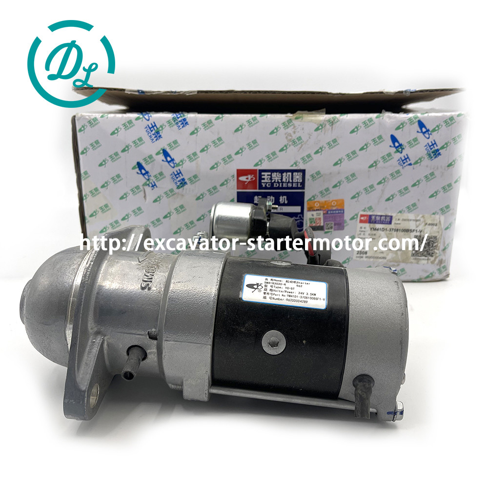 3.5KW 24V Yuchai Y24 Starter Motor YM41D1-3708100BSF1-V SM81R3012-R