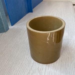 China Industrial Brown Fiber FRP Round Tube Glossy Treatment 16mm To 37mm wholesale
