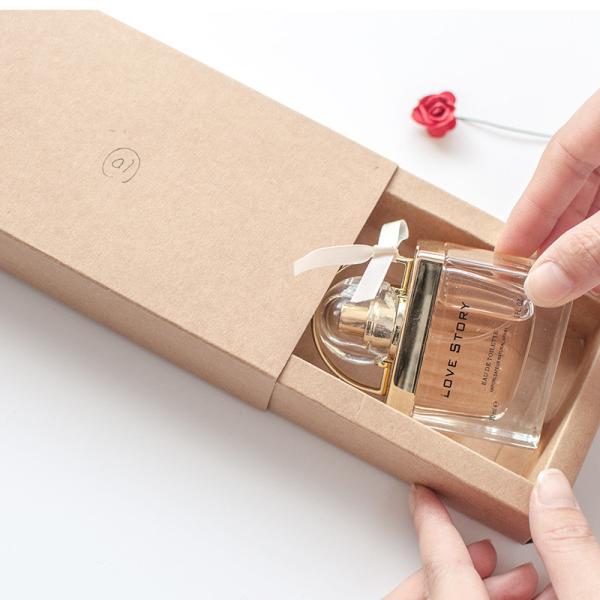 DIY Logo Vintage Craft Packaging Box Kraft Paper Drawer Gift Box
