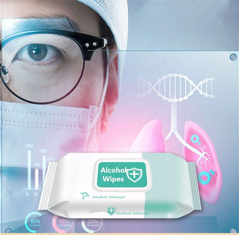 Antibacterial Disinfectant 75% Alcohol Wipes Hand Cleaning Sanitizer