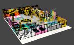 Childrens Trampoline Park Equipment Safety Jumping Playground Indoor Customized
