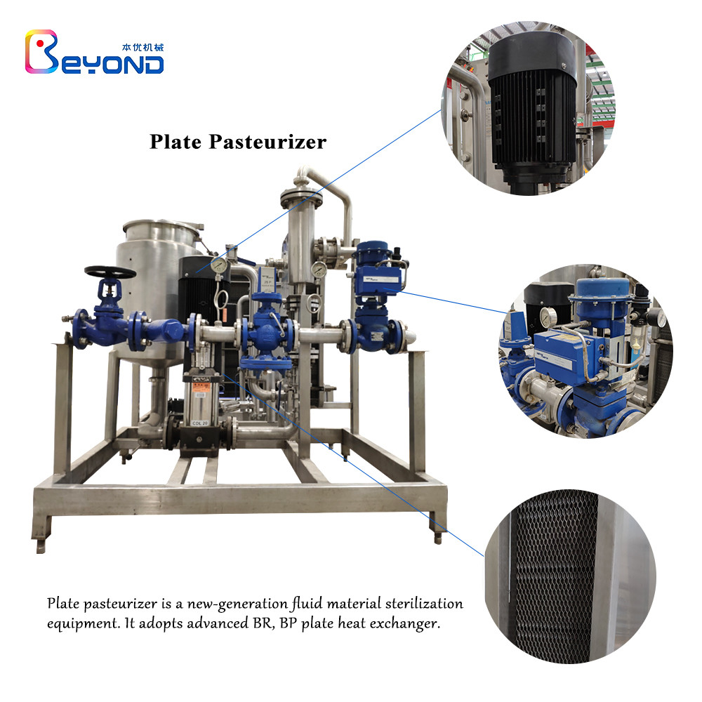 SGS 1000LPH Egg Liquid Juice Pasteurization Equipment With Touch Screen